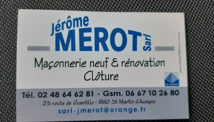 Jérôme MEROT Maçonnerie