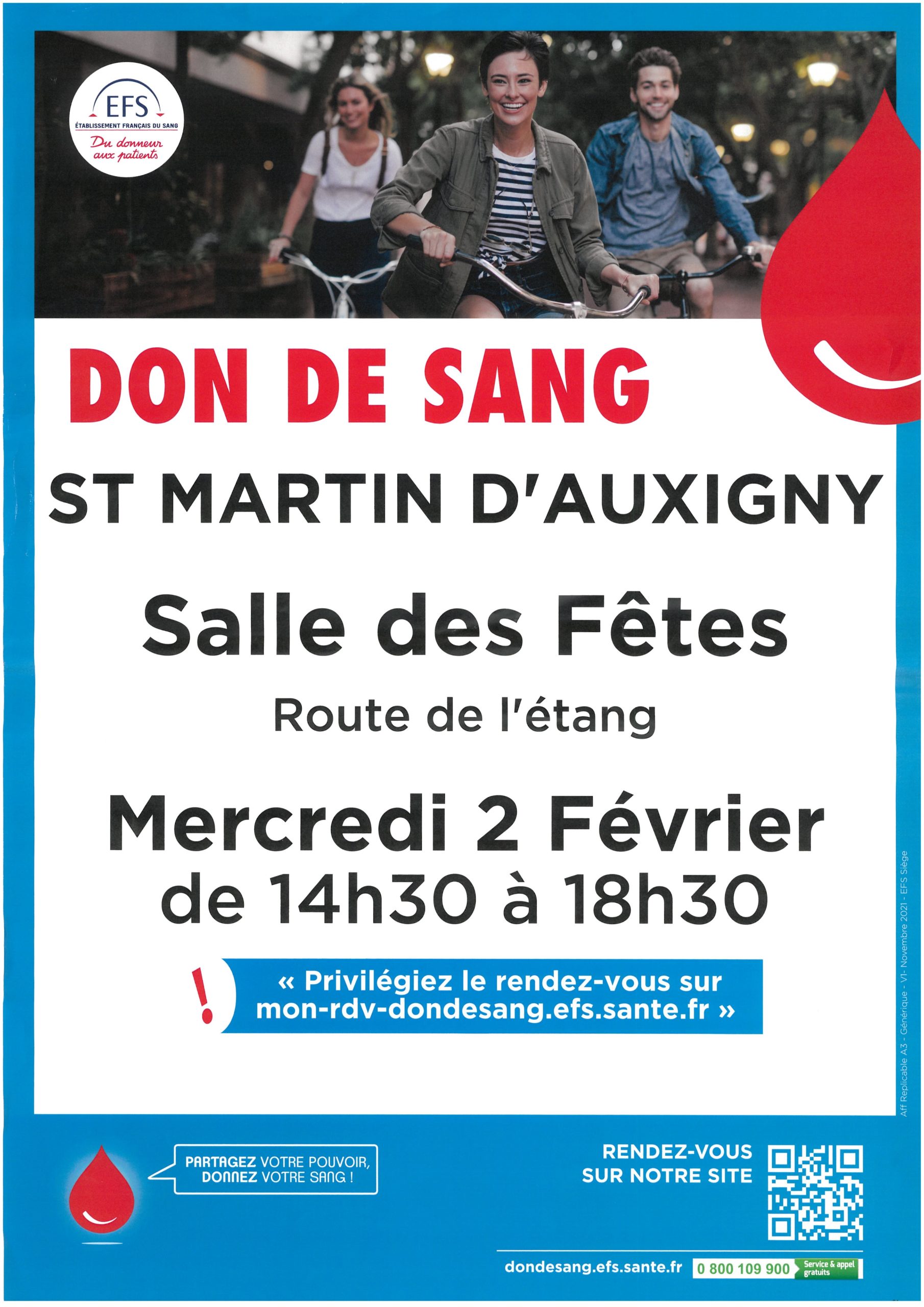 Affiche don du sang 