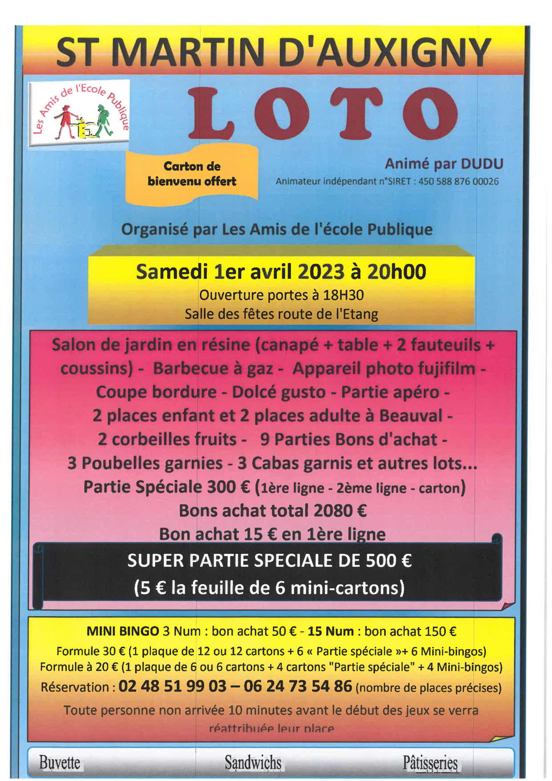 Loto des AEP 01-04-2023