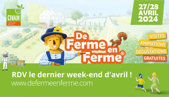 De ferme en ferme : les 27 et 28 avril 2024