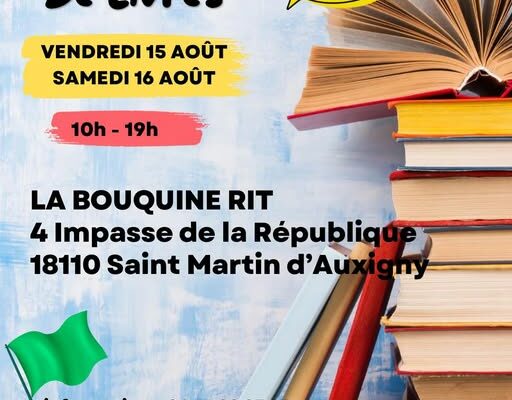 Vente de livres à La Bouquine Rit !