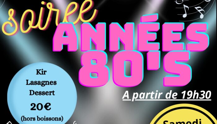 Soirée années 80’S par St Martin sur son 31