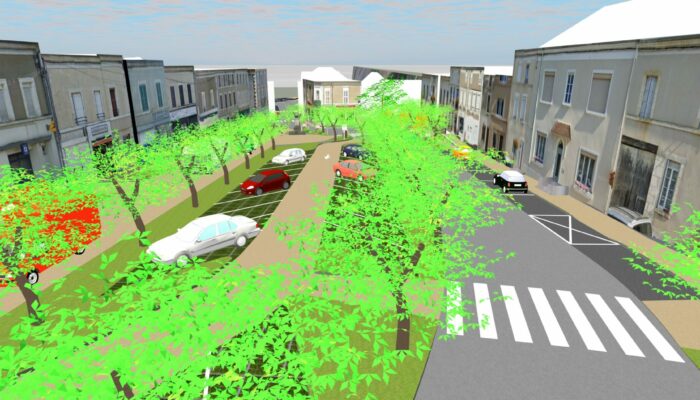 Réhabilitation du centre-bourg : Découvrez le projet vue du ciel