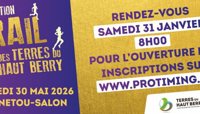 Trail des Terres du Haut Berry 2026 : Ouverture des inscriptions le 31 janvier