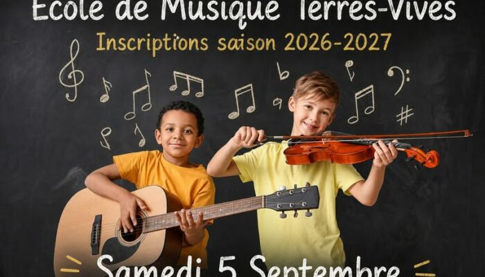 Journée d’inscription et d’information École de musique en Terres Vives 