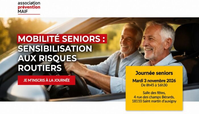 Mobilité séniors : sensibilisation aux risques routiers
