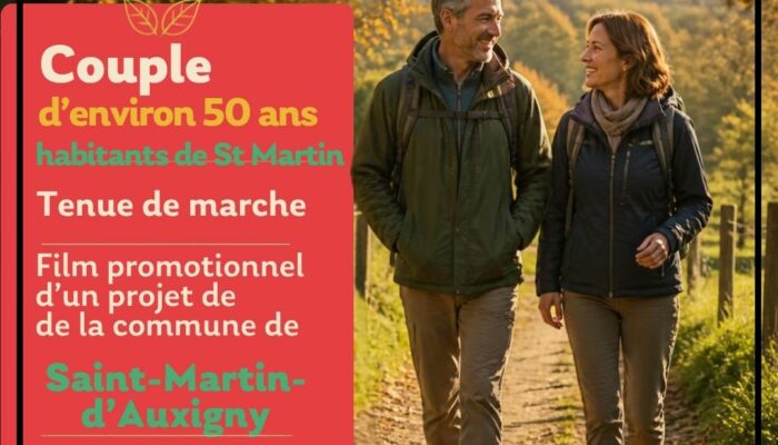 Casting : la commune recherche un couple d’habitants pour un film promotionnel